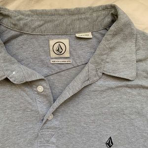 ☻ Grey Volcom Polo